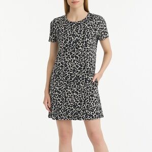 NWT Ellen Tracy Pima Cotton Leopard Print Dress – Size Small